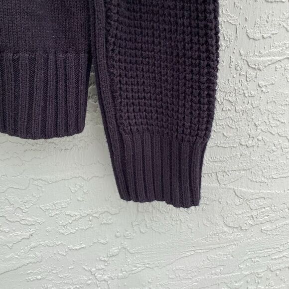 Kenneth Cole Reaction Waffle-Knit Shawl-collar Sweater Sz L - Picture 6 of 8